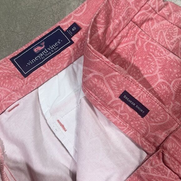 Vineyard Vines Shorts Mens Sz 40 Pink Floral Breaker Short 9 in Inseam Tropical - Picture 3 of 10